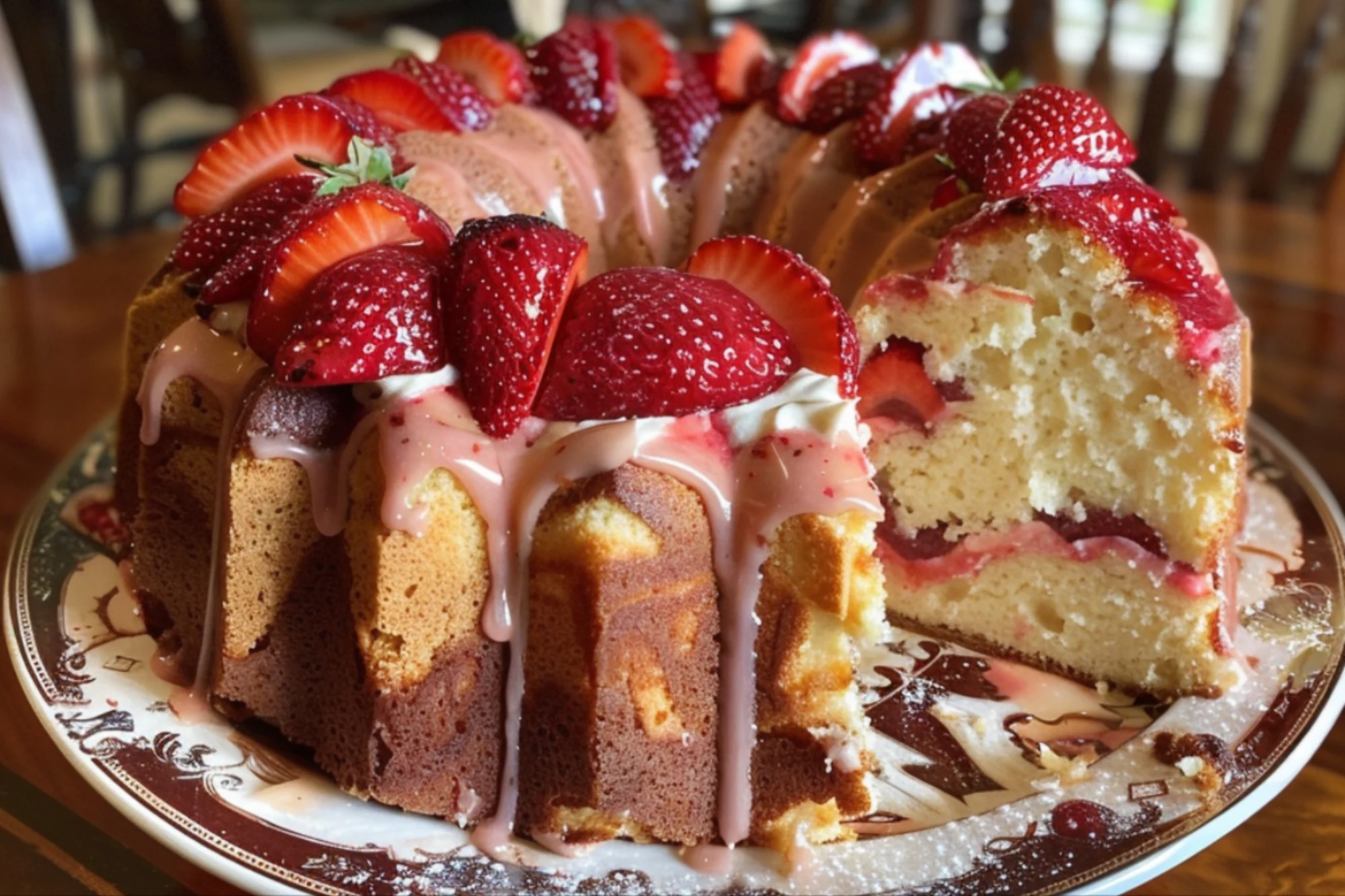 Strawberry Pound Cake